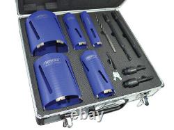 Faithfull HF11PSA Diamond Core Drill Kit & Case Set of 11 FAIDCKIT11