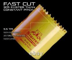 Fast Cut Bi-Metal STARRET Hole Saw all sizes & Arbors Available STARRRET HOLESAW