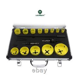 HOLE SAW CUTTER SET Circular Drill Bit Cutting Case Kit Woodworking Cutter 13PCS