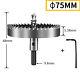 HSS 6542 Hole Saw Drill Bit Cutting Stainless Steel Metal Iron Sheet 12 80mm