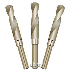 HSS-Co 6542 Twist Drill Bits 1/2 Shank Dia. Hardplate Wood Metal Steel Cutting