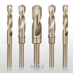 HSS-Co 6542 Twist Drill Bits 1/2 Shank Dia. Hardplate Wood Metal Steel Cutting