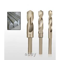 HSS-Co 6542 Twist Drill Bits 1/2 Shank Dia. Hardplate Wood Metal Steel Cutting