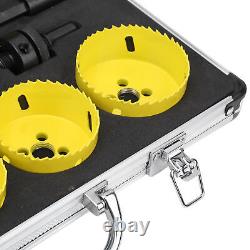 Hole Saw Blade Cutter Metal Opener Woodworking Tool HSS With Wrench Screw Drill