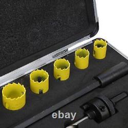 Hole Saw Blade Cutter Metal Opener Woodworking Tool HSS With Wrench Screw Drill