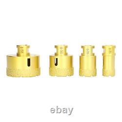 Hole Saw Kit Drill Brazed Bits 25 35 50 68mm M14 For Glass/Ceramic