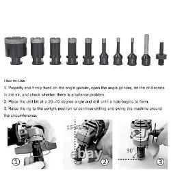 Hole Saw Kit Vacuum Brazed Drill Bits M14 6-50mm For Porcelain Tile