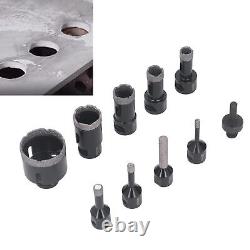 Hole Saw Kit Vacuum Brazed Drill Bits M14 6-50mm For Porcelain Tile