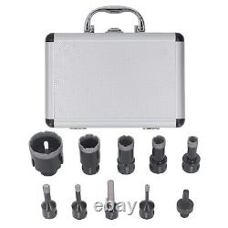 Hole Saw Kit Vacuum Brazed Drill Bits M14 6-50mm For Porcelain Tile