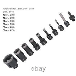 Hole Saw Kit Vacuum Brazed Drill Bits M14 6-50mm For Porcelain Tile