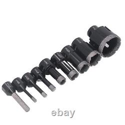 Hole Saw Kit Vacuum Brazed Drill Bits M14 6-50mm For Porcelain Tile