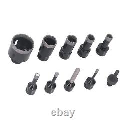 Hole Saw Kit Vacuum Brazed Drill Bits M14 6-50mm For Porcelain Tile