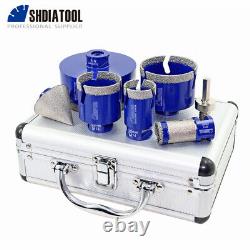 M14 7pcs Diamond Drilling Bit Kit for Marble Beveling Chamfer Adapter Hole Saw