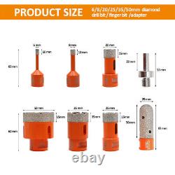 M14 Diamond Drill Bit for Porcelian Tile 6-50mm Hole Saw Set Angle Grinder