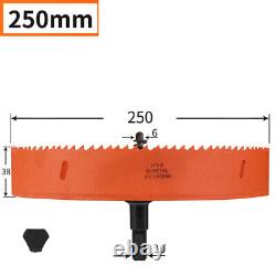 M42 Bi Metal Hole Saw 16250mm Drill Bit Arbor Pilot Hole Saw Metal Wood Plastic