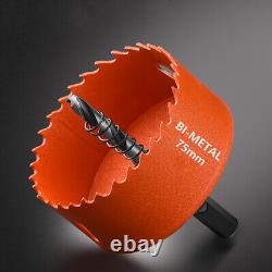 M42 Bi Metal Hole Saw 16250mm Drill Bit Arbor Pilot Hole Saw Metal Wood Plastic