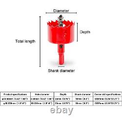 M42 Bi-Metal Hole Saw With Arbor Metal Sheet Cutting Wood Plaster 15mm-200mm