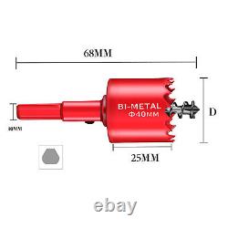 M42 Bi-Metal Hole Saw With Arbor Metal Sheet Cutting Wood Plaster 15mm-200mm