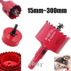 M42 Bi-metal Hole Saw Cutter Plastic Iron Sheet Metal Woodworking Drill Bits new