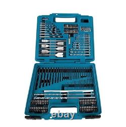 Makita E-06270 212PC Drill Bit Maintenance Set Wood Stone Metal Holesaw Flat Bit