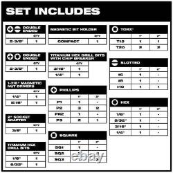 Milwaukee BiMetal Hole Saw Set with SHOCKWAVE Impact Duty Driver Steel Bit (69Pcs)