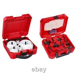 Milwaukee Functional Bi-Metal Hole Saw Set + Plumber Selfeed Bits Set (33-Piece)