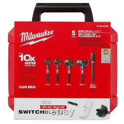 Milwaukee Functional Bi-Metal Hole Saw Set + Plumber Selfeed Bits Set (33-Piece)