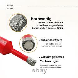 SHDIATOOL 1set/9pcs M14 Vacuum Brazed Diamond Drill Core Bits With Box