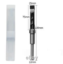 Square Hole Saw Auger Drill Bits Woodworking Mortising Chisel Drill Bit 6-25mm