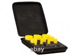 Starrett KDC10021 Deep Cut Bi Metal Deluxe Electricians Holesaw Kit 12 Piece