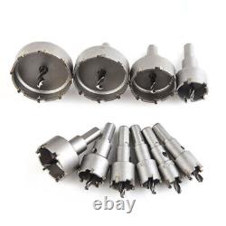 TCT Hole Saw Drill Bit Set Carbide Tip Cutter Alloy Metal Tool Stainless Steel