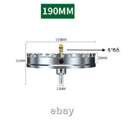 TCT Metal Hole Saw Drill Bit 12mm200mm Stainless Steel Alloy Special Drill Bit