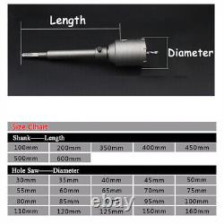 Wall Hammer Drill Bit Wall Hole Opener 30-160mm for Concrete Brick Stone Marble