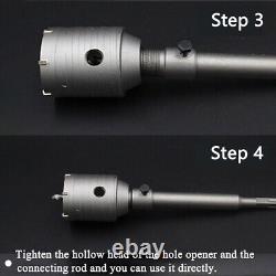 Wall Hammer Drill Bit Wall Hole Opener 30-160mm for Concrete Brick Stone Marble